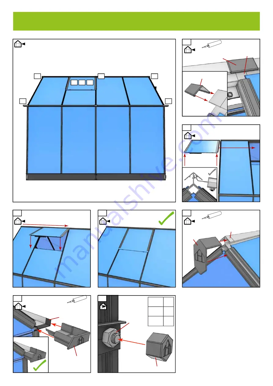 Halls Greenhouses F09862 Assembly Instructions Manual Download Page 55