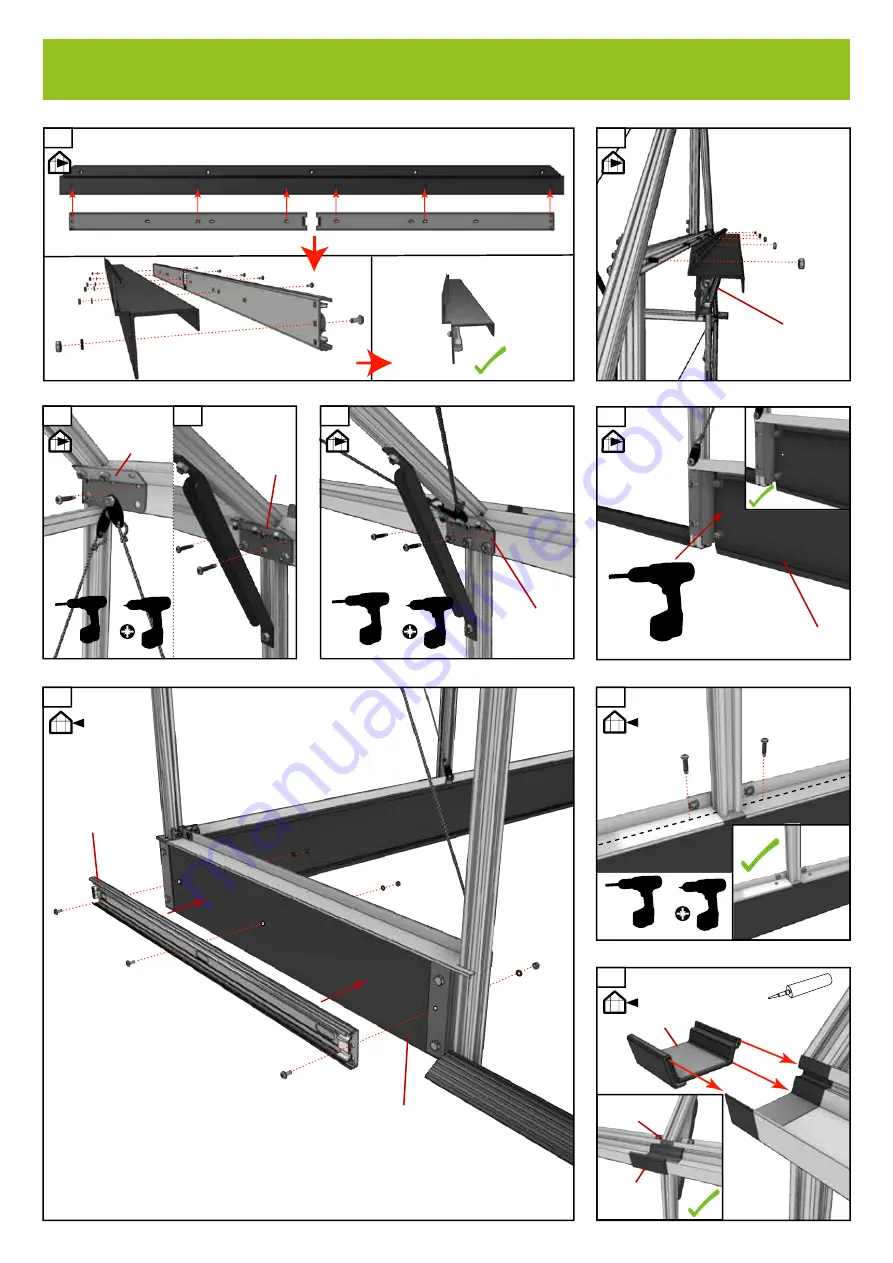 Halls Greenhouses Qube+ 88 Assembly Instructions Manual Download Page 47