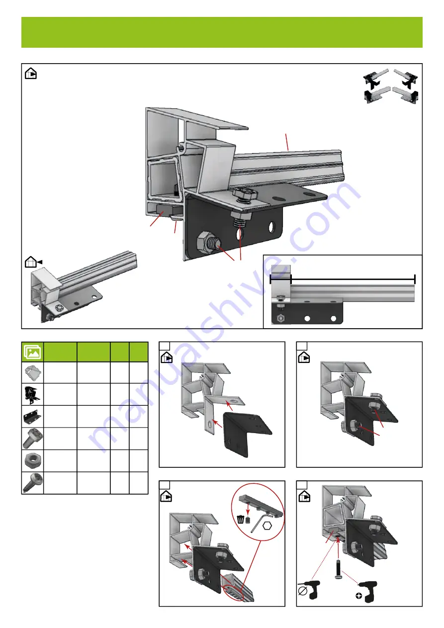 Halls Greenhouses Qube Lean-to Assembly Instructions Manual Download Page 21