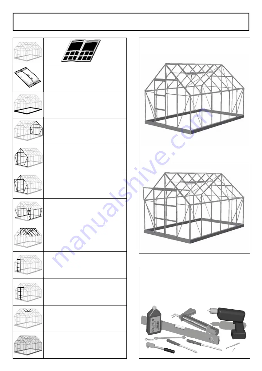 Halls Greenhouses Universal 128 DD Manual Download Page 12