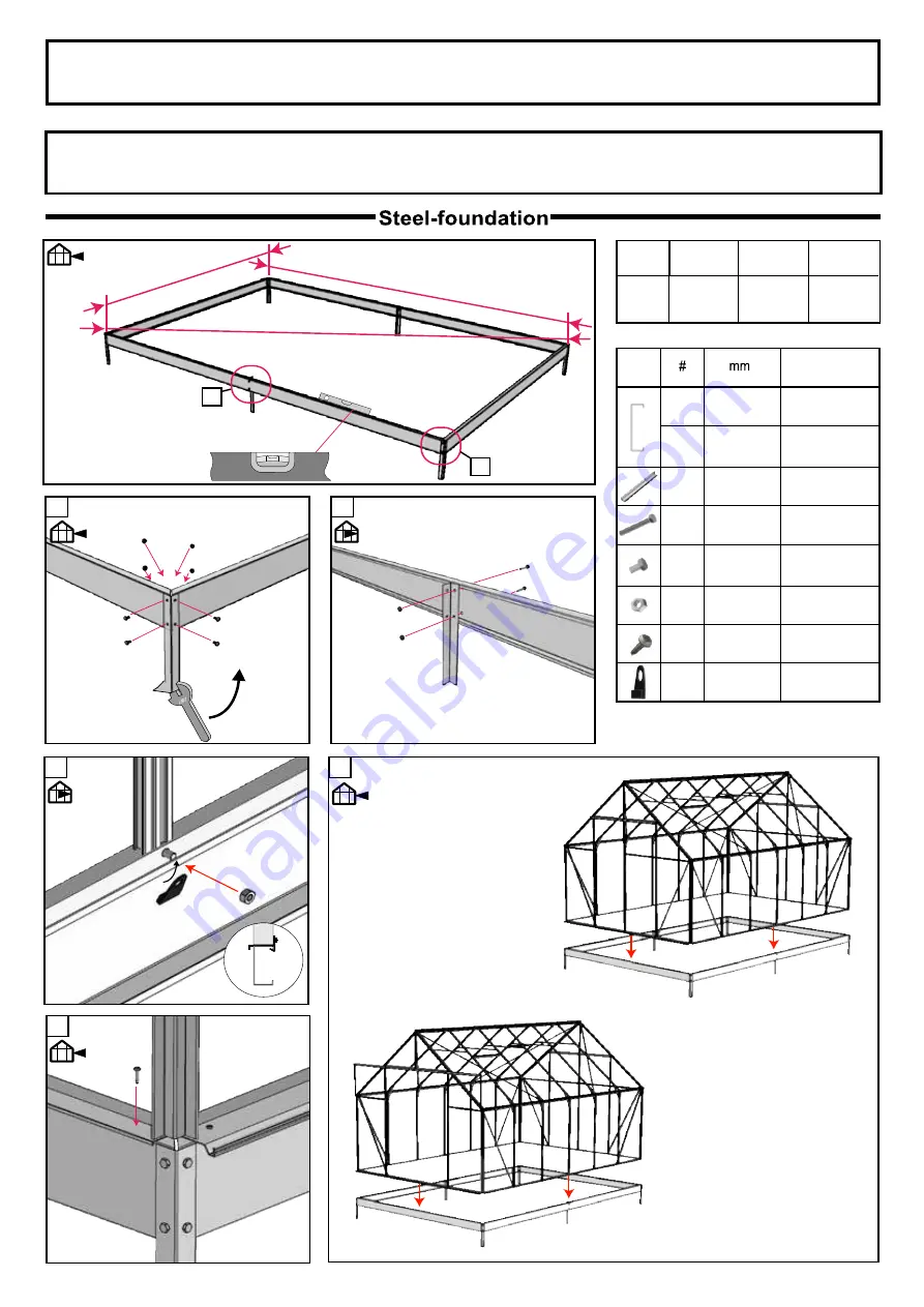 Halls Greenhouses Universal 128 DD Manual Download Page 15