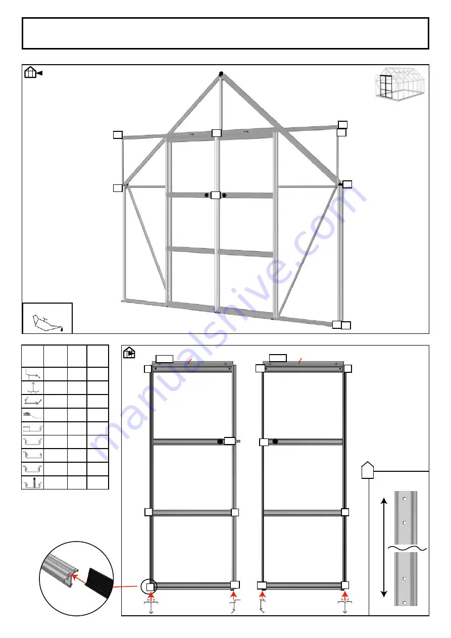 Halls Greenhouses Universal 128 DD Manual Download Page 28