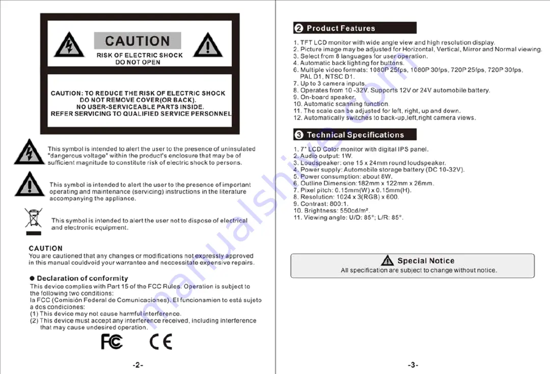 Haloview MC7611 User Manual Download Page 3