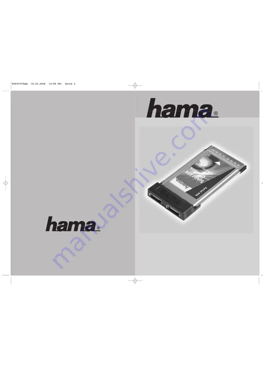 Hama 00039707 Operating	 Instruction Download Page 1