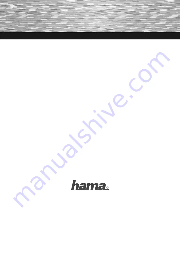 Hama 00039729 Operating	 Instruction Download Page 1