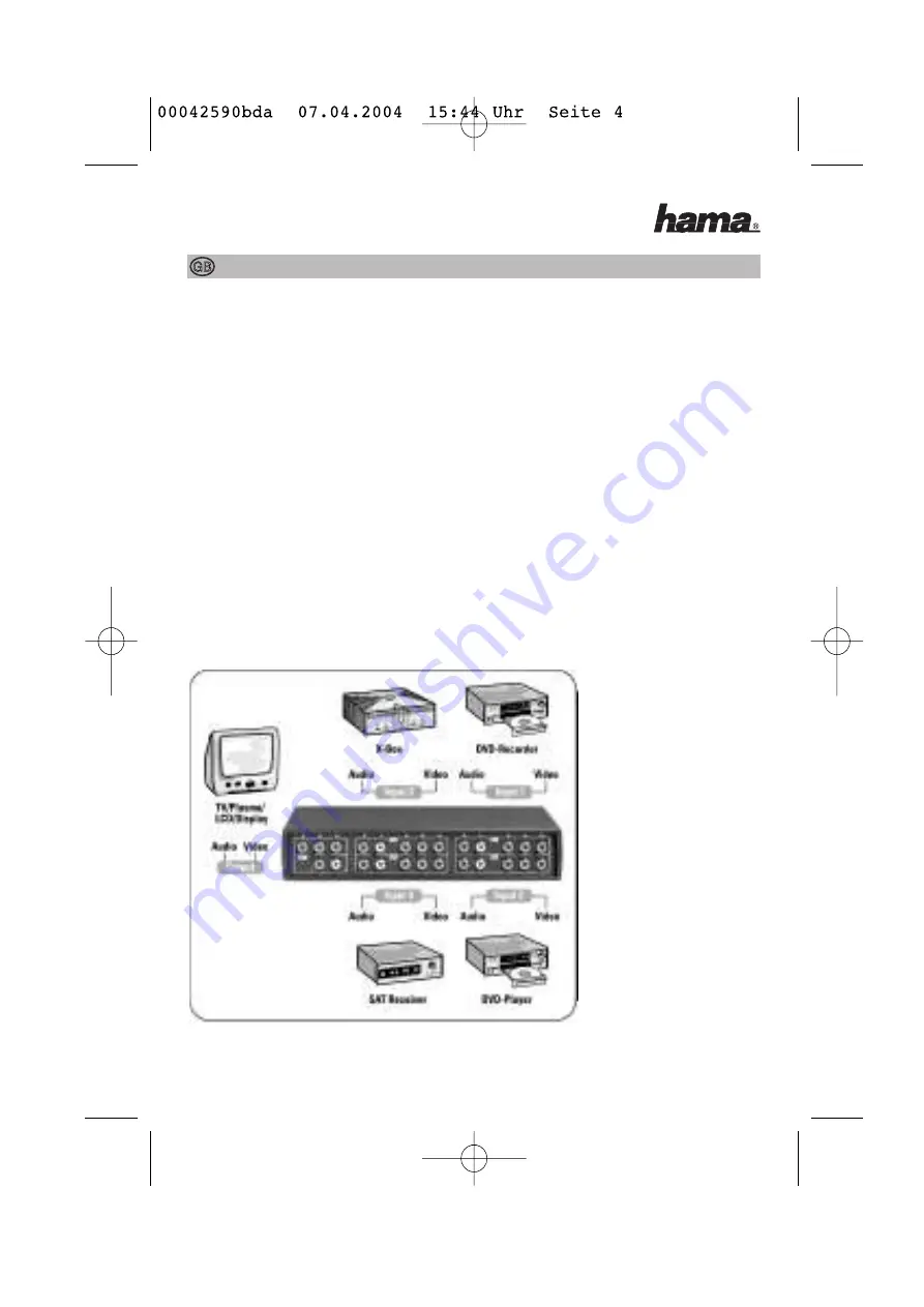 Hama 00042590 Operating Instruction Download Page 4