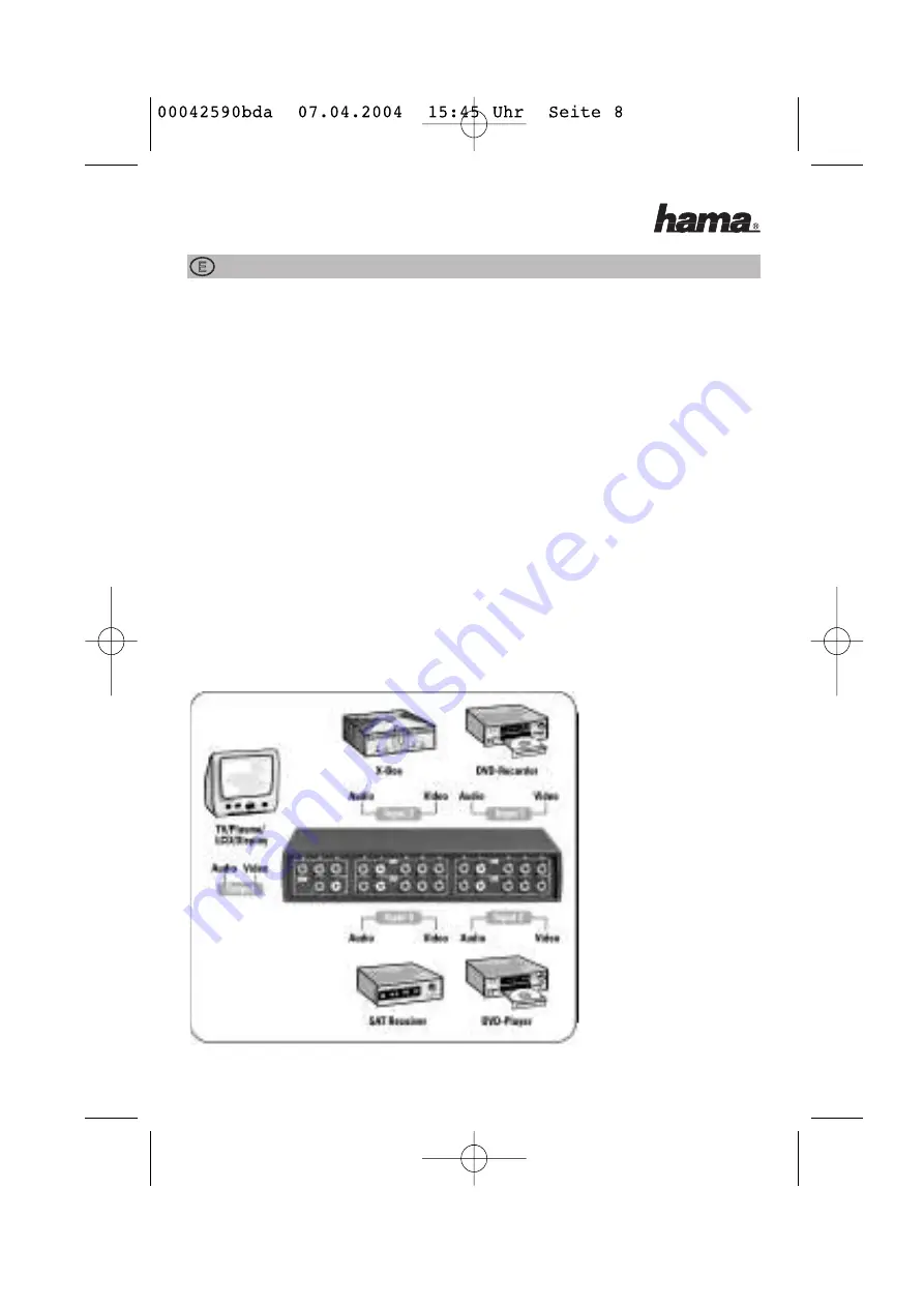 Hama 00042590 Operating Instruction Download Page 8