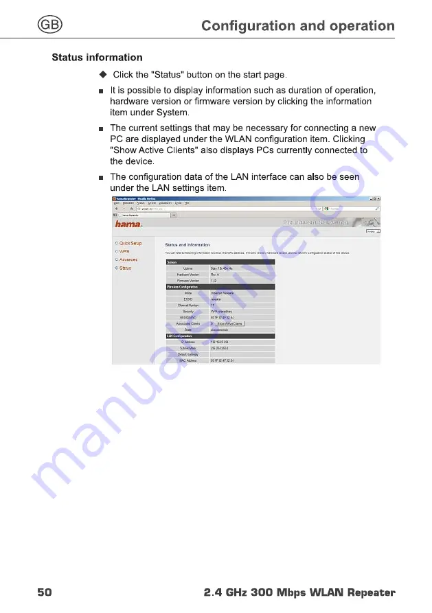 Hama 00053172 User Manual Download Page 50