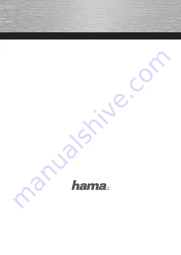 Hama 00055315 Operating	 Instruction Download Page 1