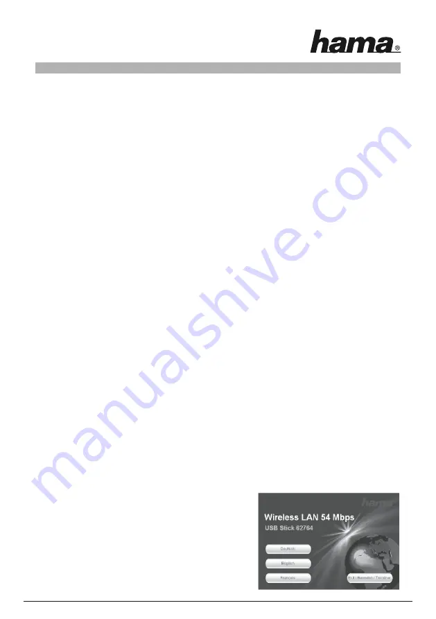 Hama 00062764 V2 Operating Instructions Manual Download Page 3