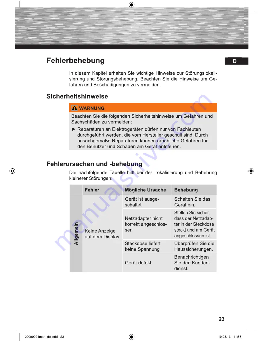 Hama 00090921-V2.5 Operating Instructions Manual Download Page 23