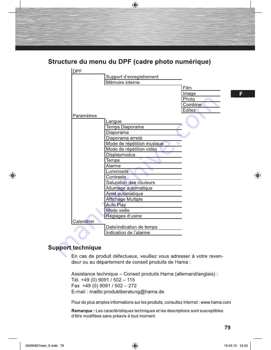 Hama 00090921-V2.5 Operating Instructions Manual Download Page 79