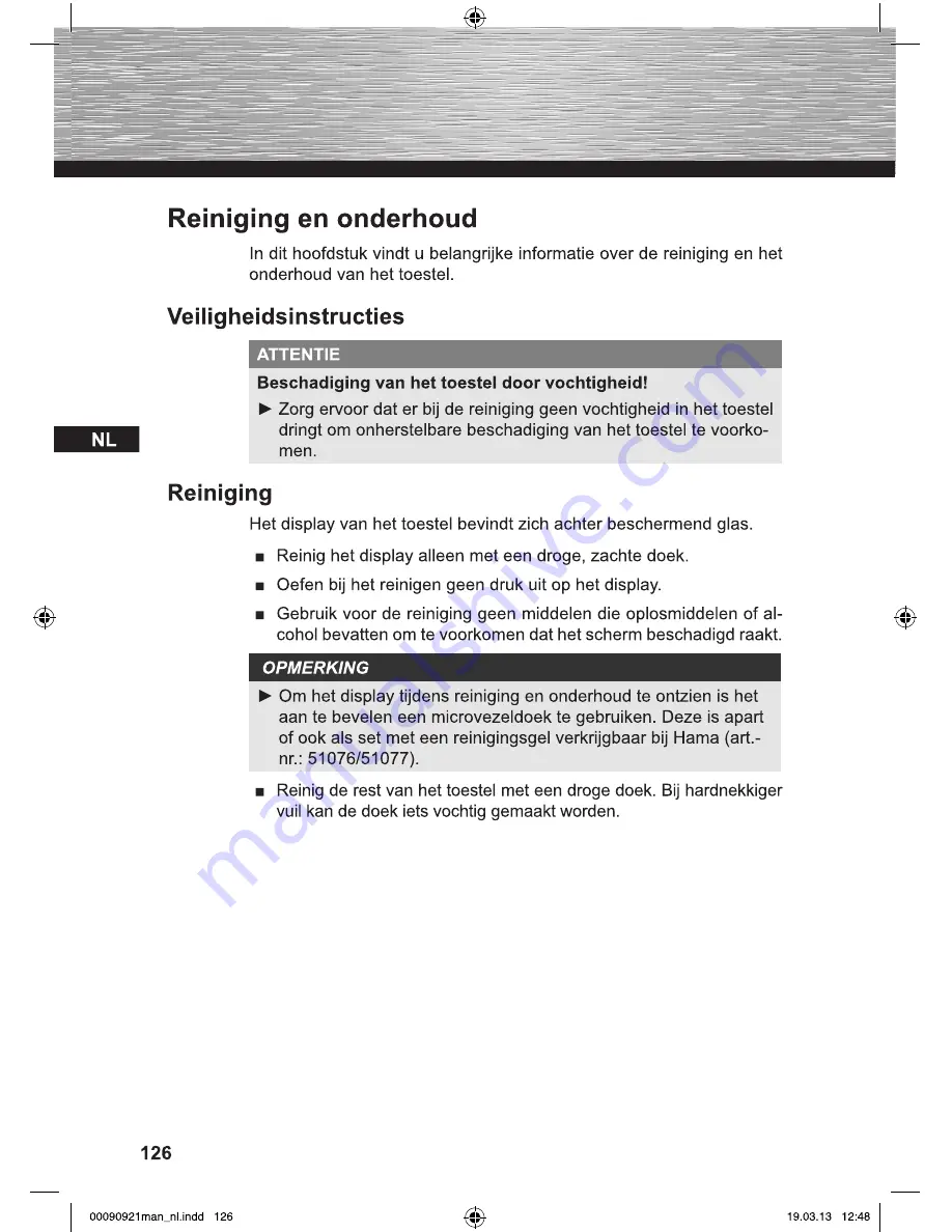 Hama 00090921-V2.5 Operating Instructions Manual Download Page 126