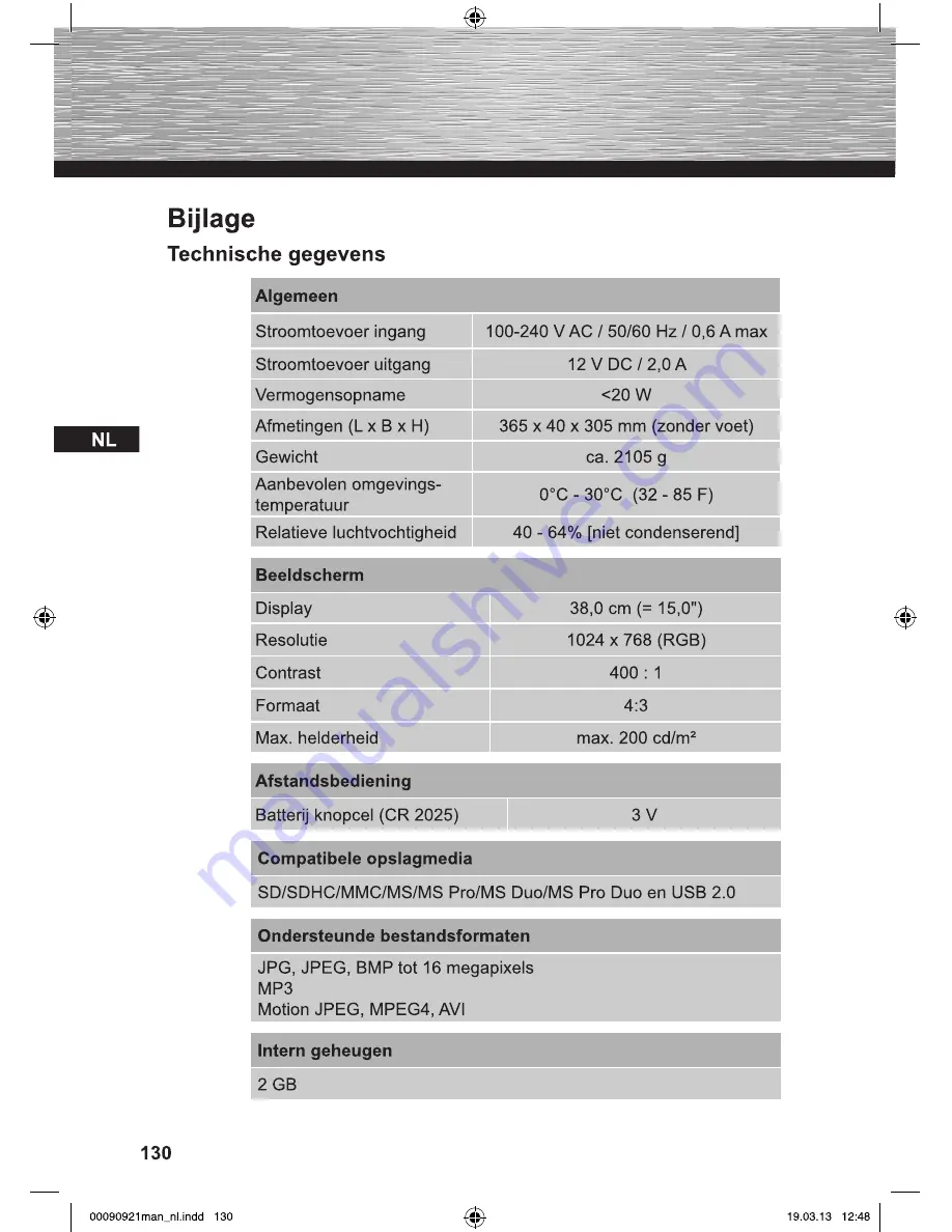 Hama 00090921-V2.5 Operating Instructions Manual Download Page 130