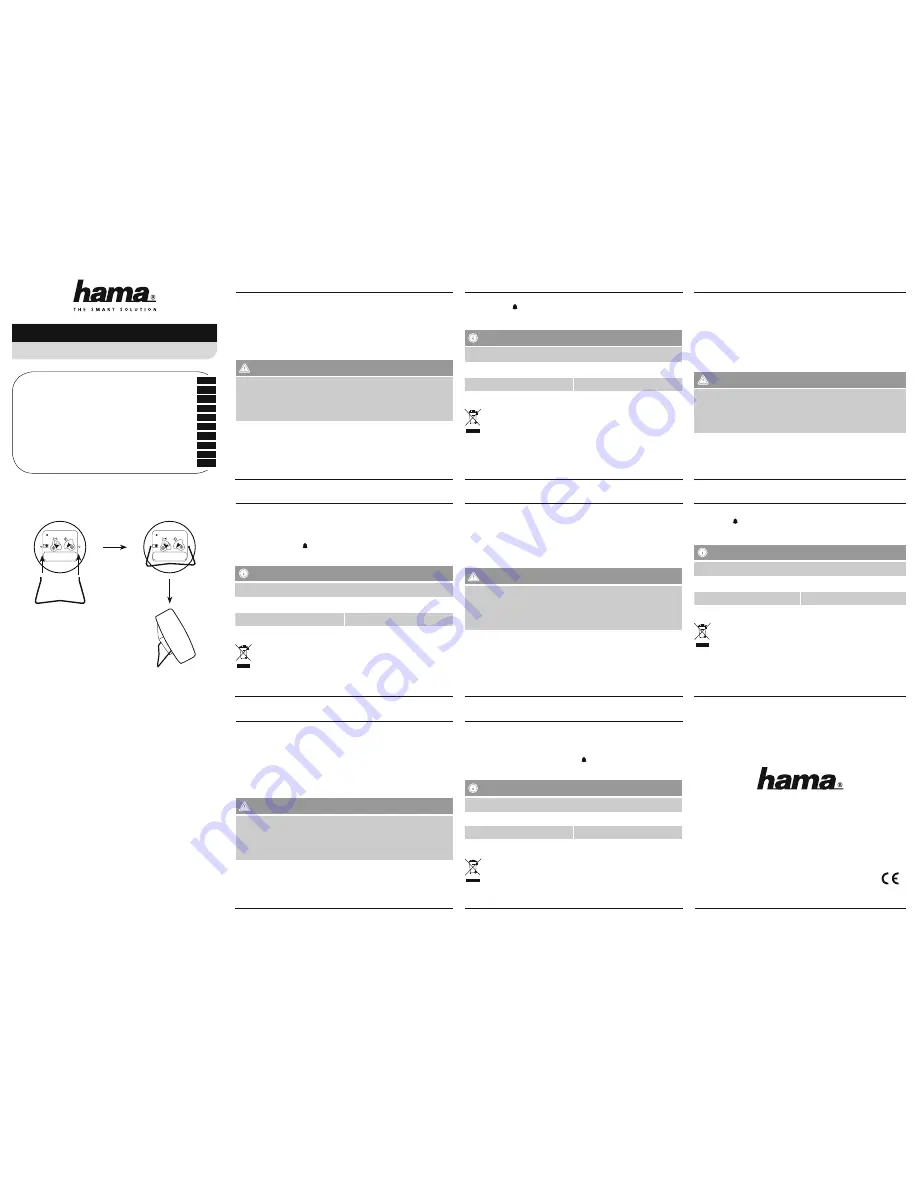 Hama 00123174 Operating	 Instruction Download Page 1