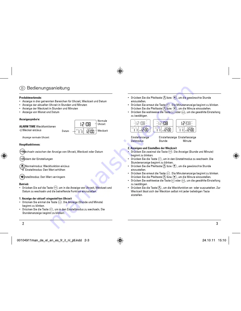 Hama 104911 Operating Instructions Manual Download Page 2