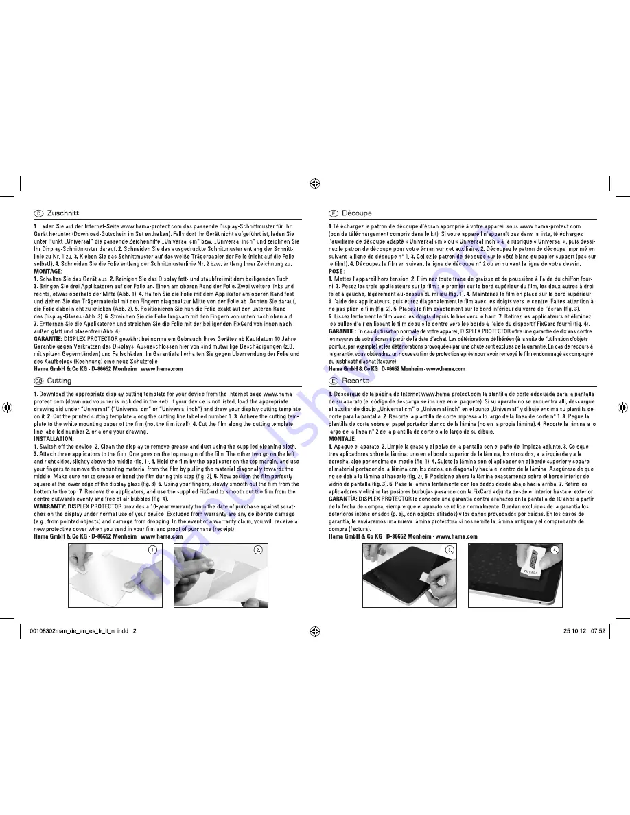 Hama 108302 Operating	 Instruction Download Page 2