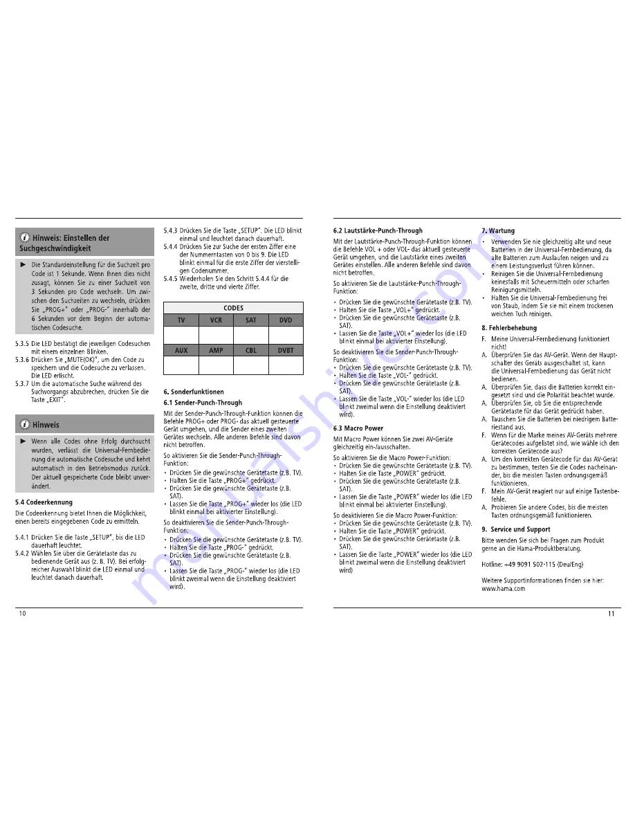 Hama 11412 Operating	 Instruction Download Page 6