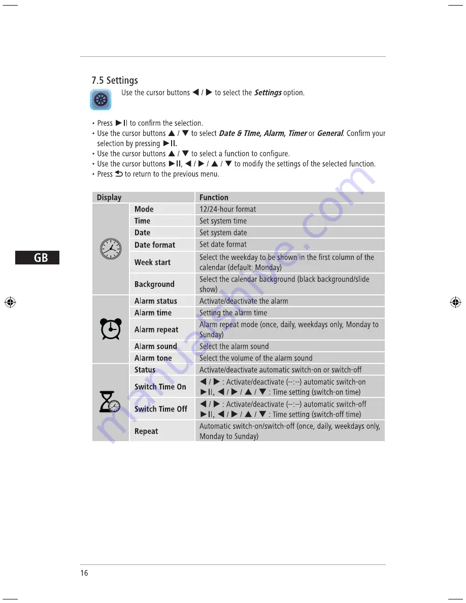 Hama 118564 Operating	 Instruction Download Page 16