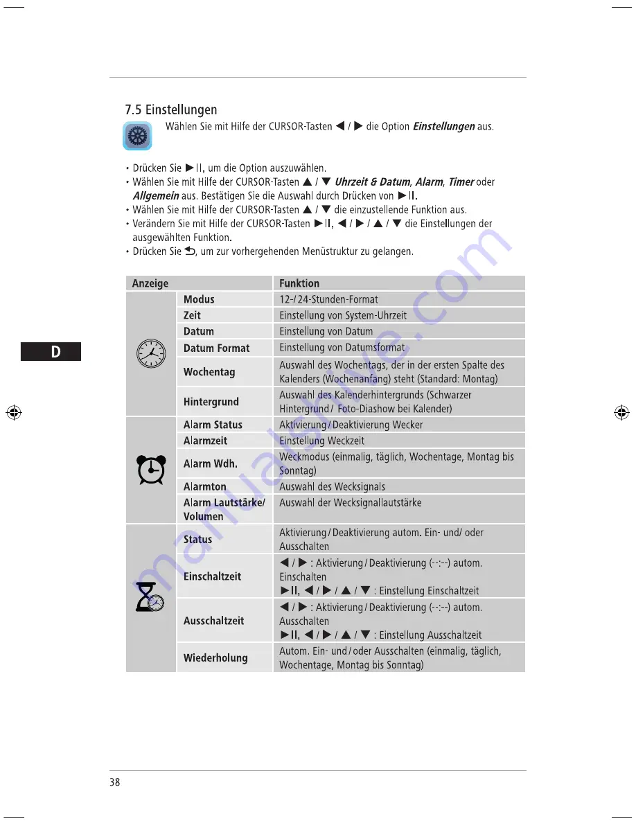 Hama 118564 Operating	 Instruction Download Page 38