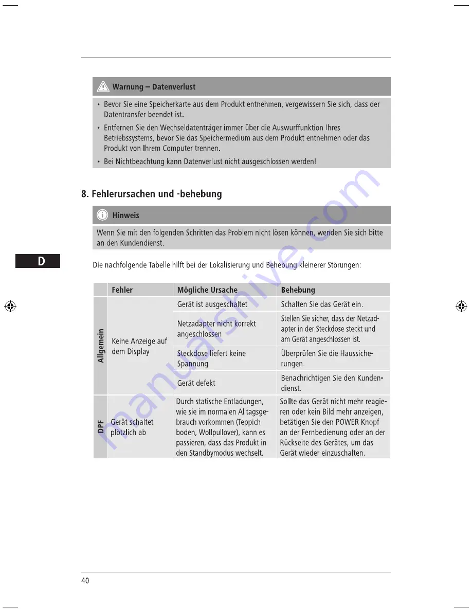 Hama 118564 Operating	 Instruction Download Page 40