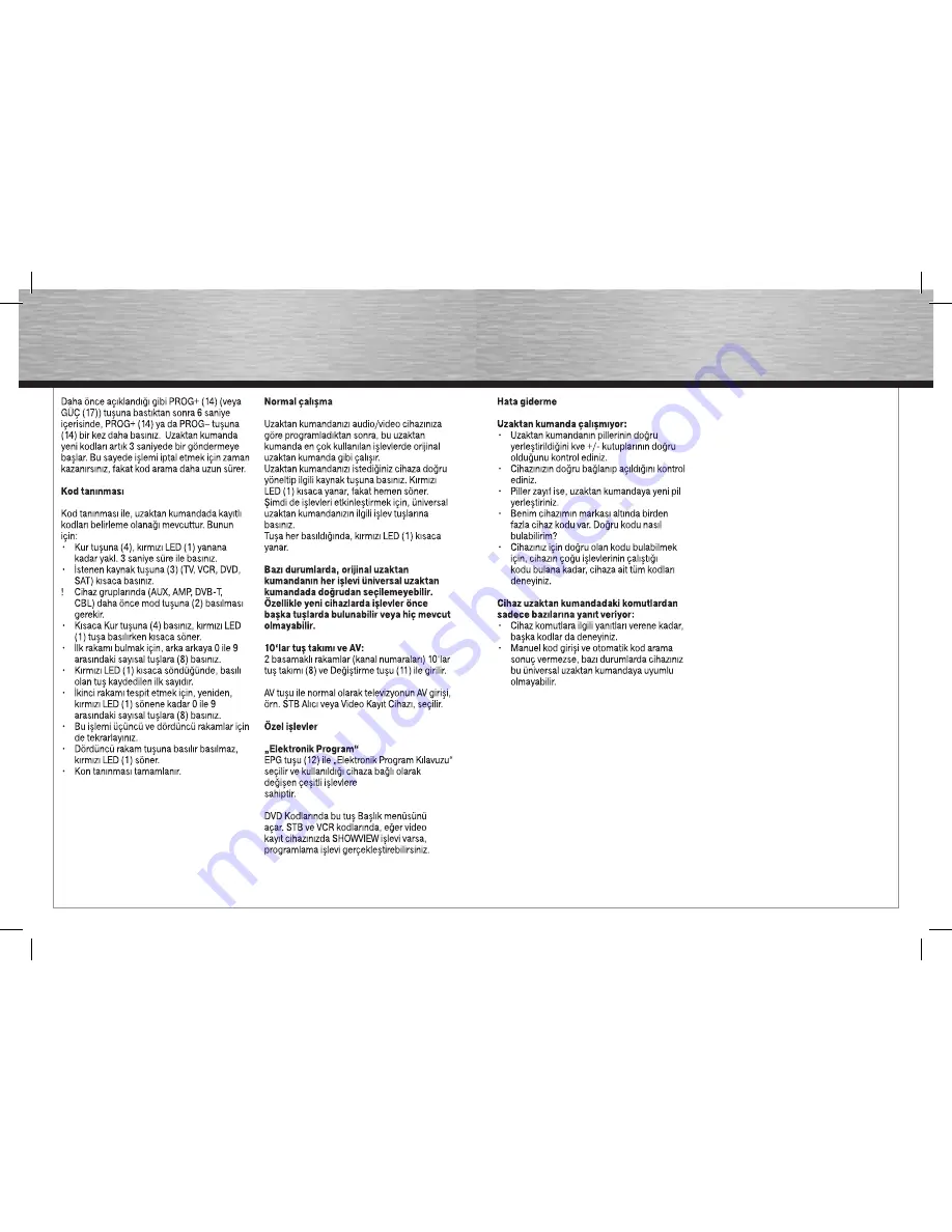 Hama 12047 Operating Instructions Manual Download Page 21