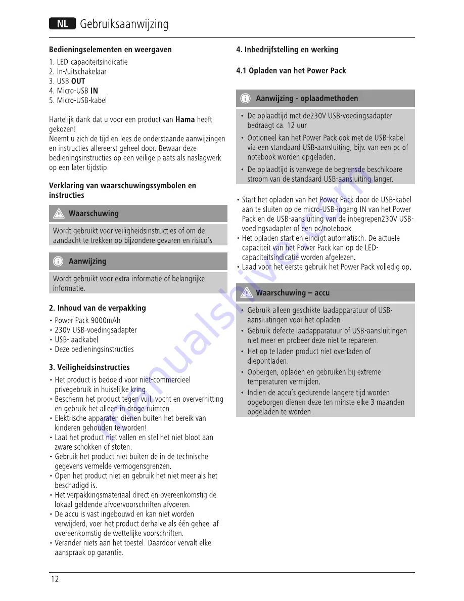 Hama 16398 Operating Instructions Manual Download Page 14