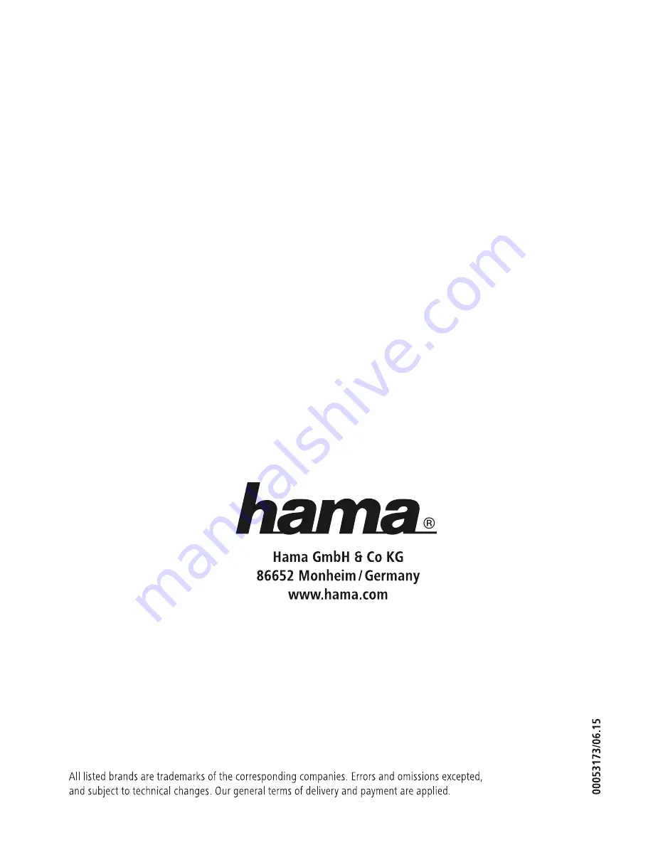 Hama 53173 Operating Instructions Download Page 3