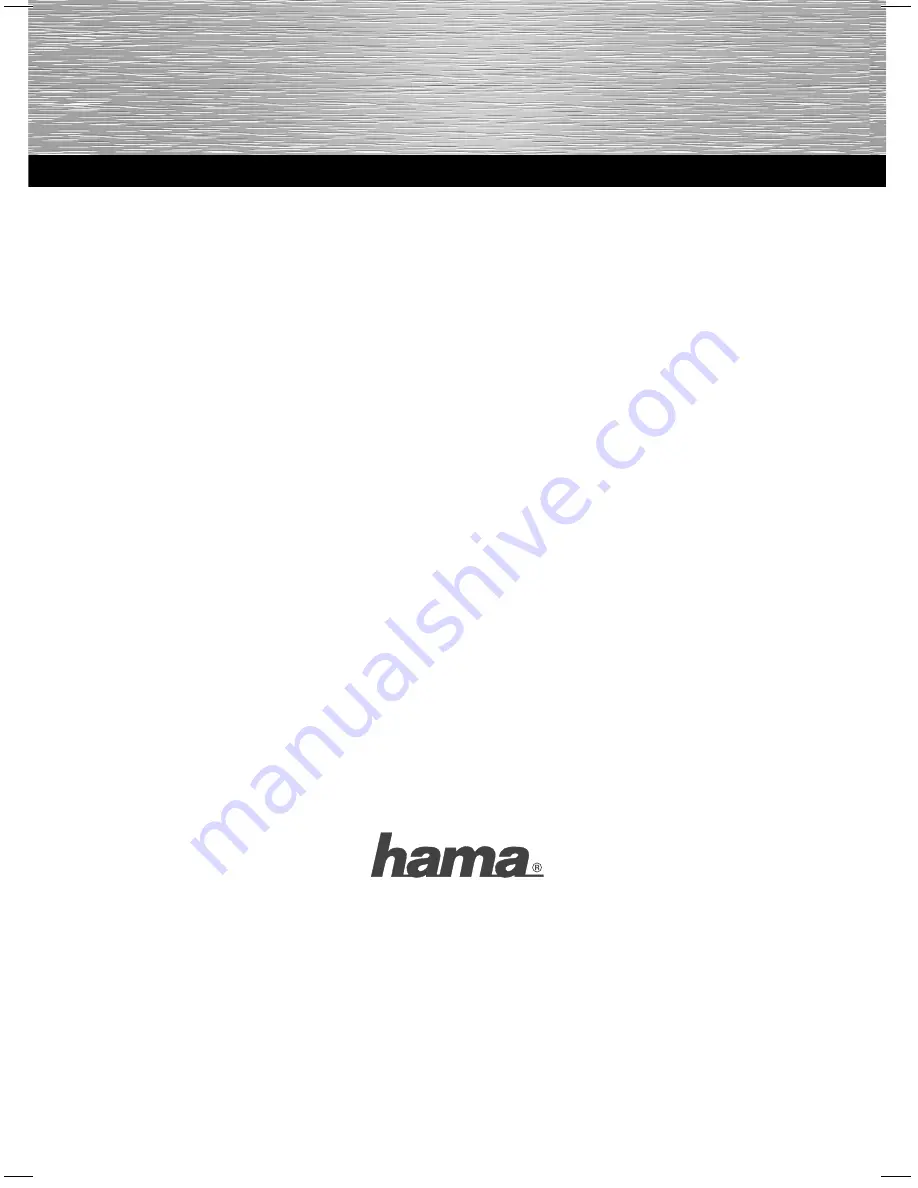 Hama 62789 User Manual Download Page 2