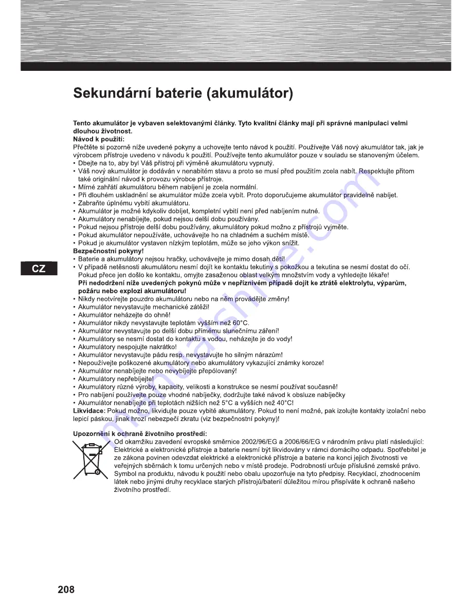 Hama 95238 Operating Instructions Manual Download Page 208