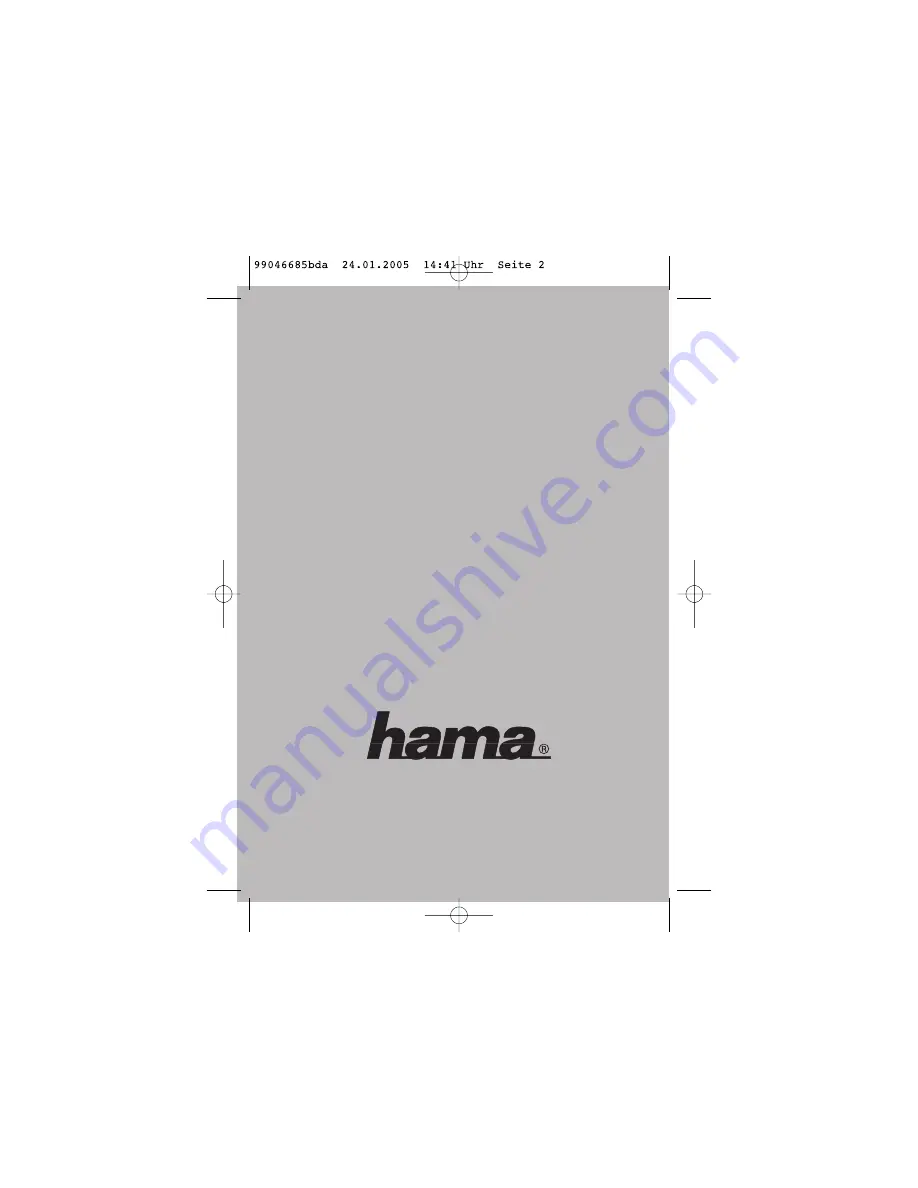 Hama 99046685 Operating Instructions Manual Download Page 1