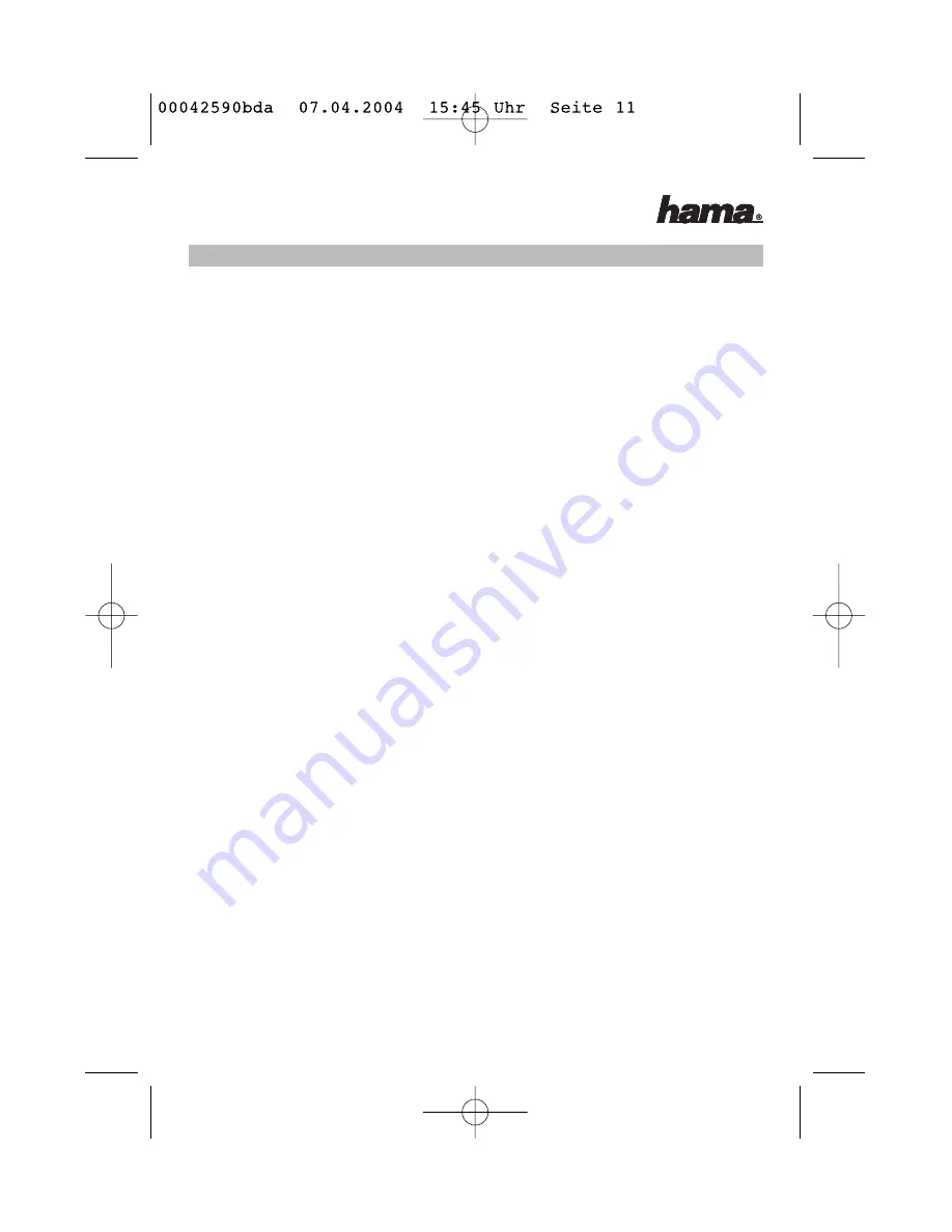 Hama AV-760 Operating Instruction Download Page 11