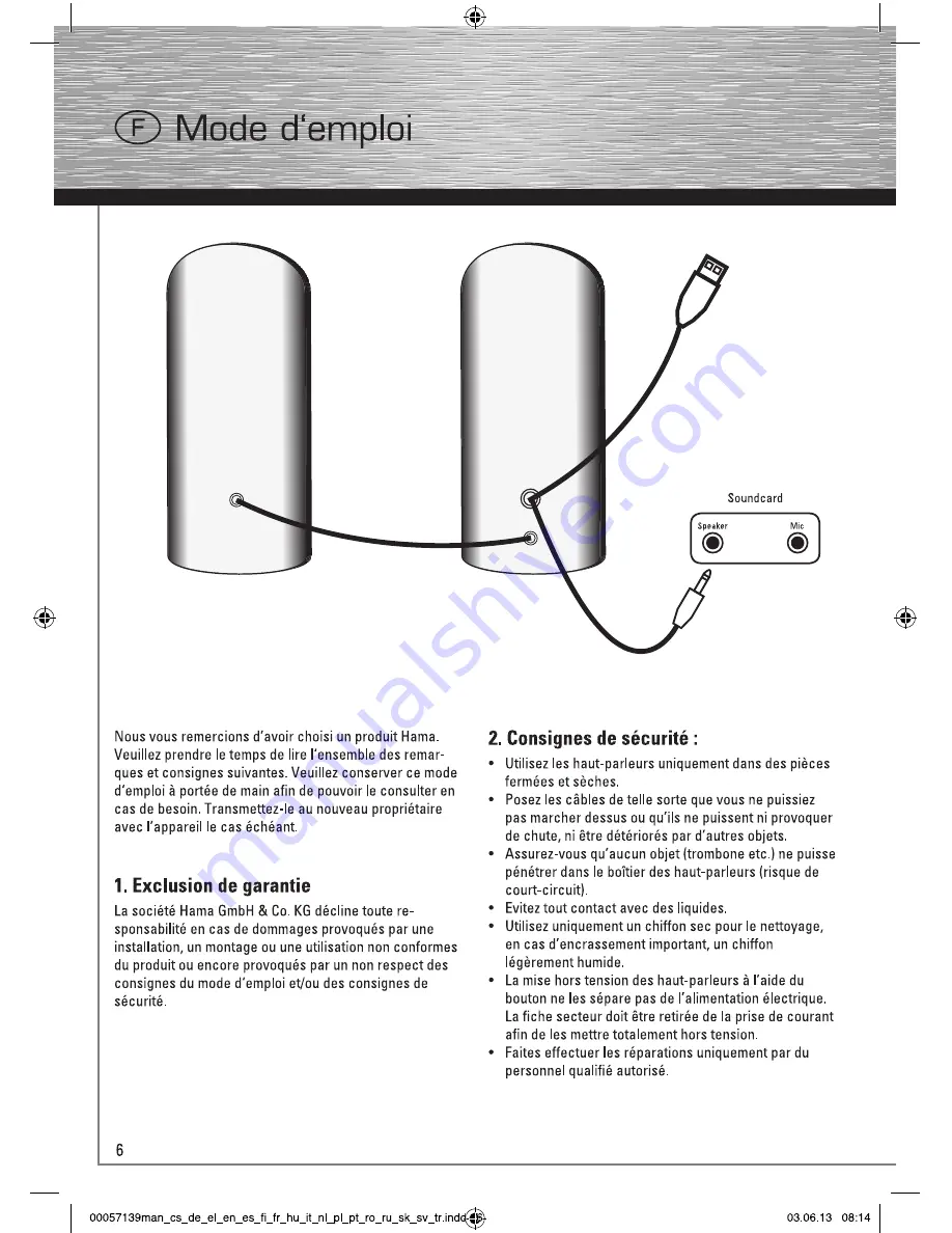 Hama E 80 Operating Instruction Download Page 6