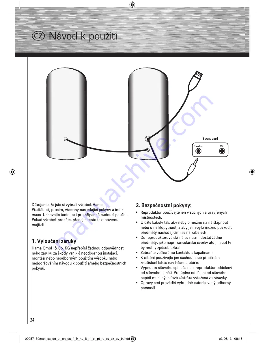 Hama E 80 Operating Instruction Download Page 24