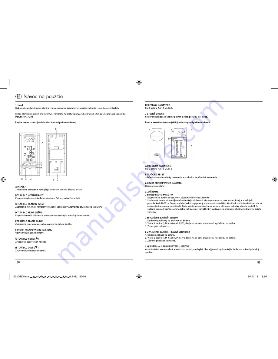 Hama EWS-280 Operating Instructions Manual Download Page 26