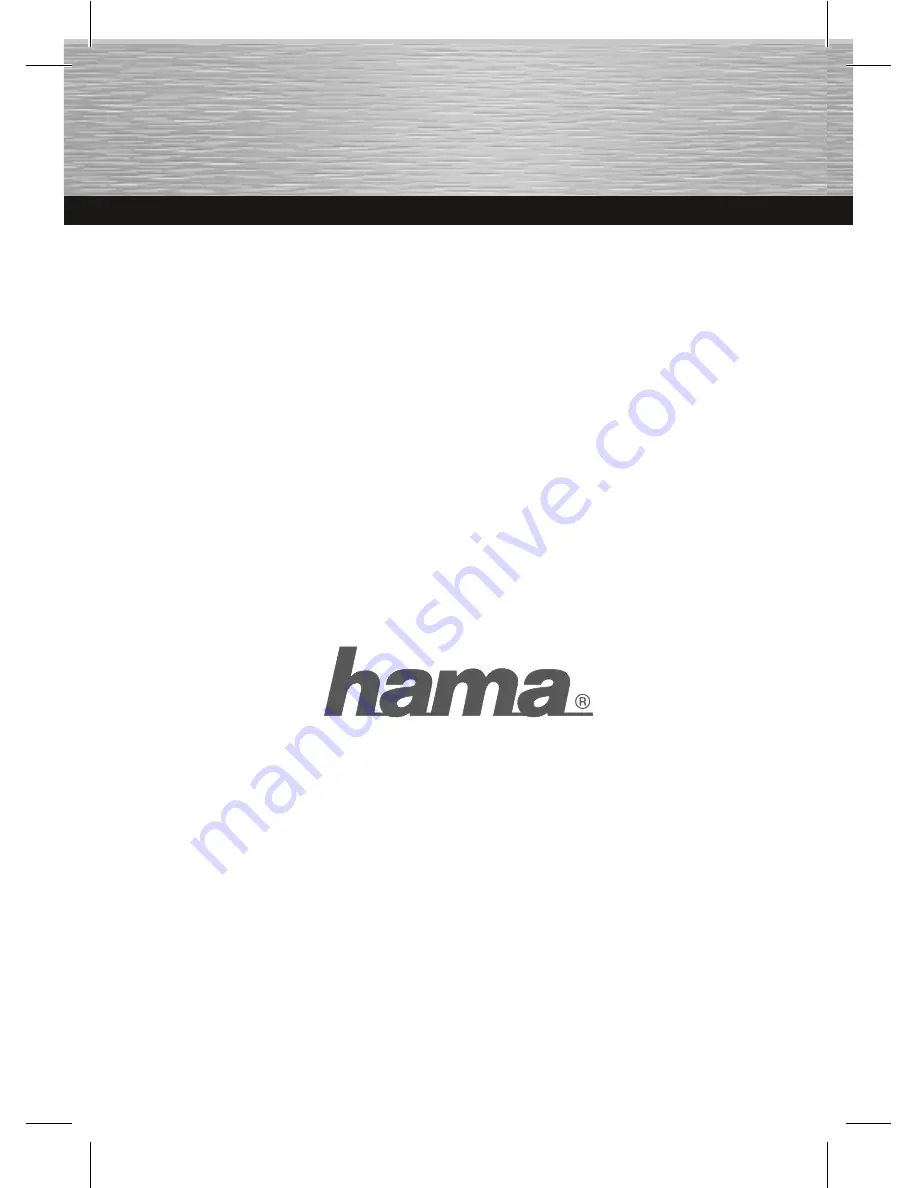 Hama Fubball Operating Instructions Manual Download Page 1