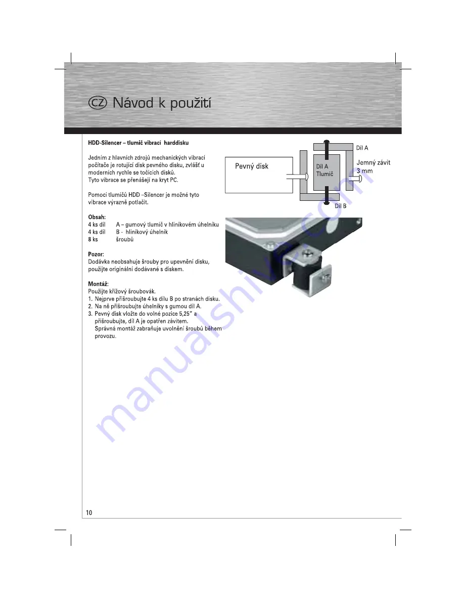 Hama HDD Silenser Скачать руководство пользователя страница 11