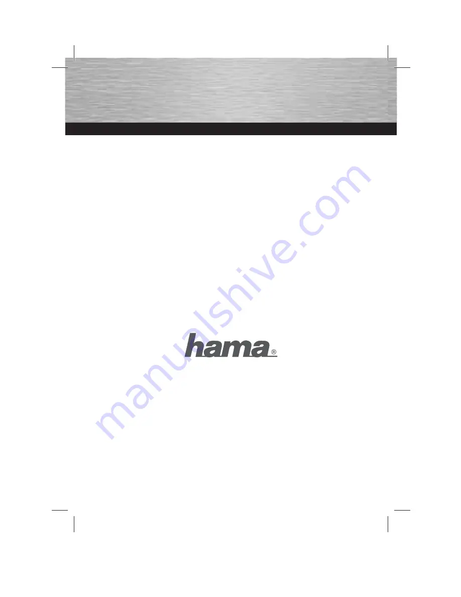 Hama IR-83 Operating Instructions Manual Download Page 1