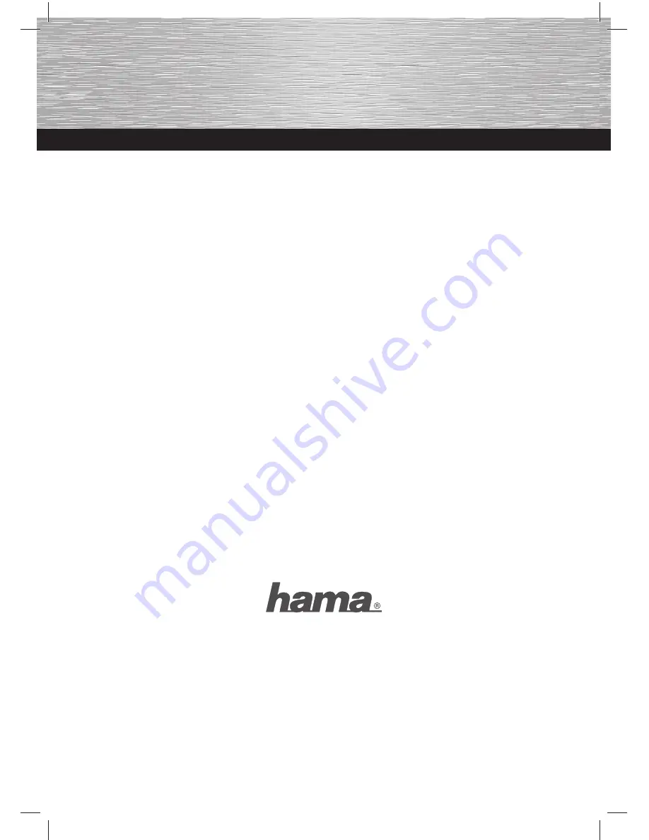 Hama Kate Operating Instructions Manual Download Page 1