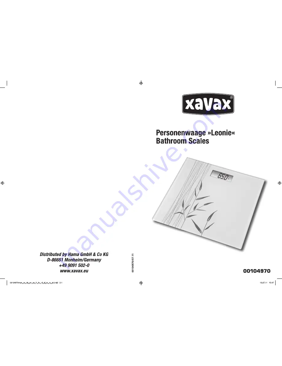 Hama Leonie Operating Instructions Manual Download Page 1