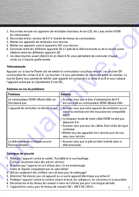 Hama Matrix 420 Operating Instructions Manual Download Page 8