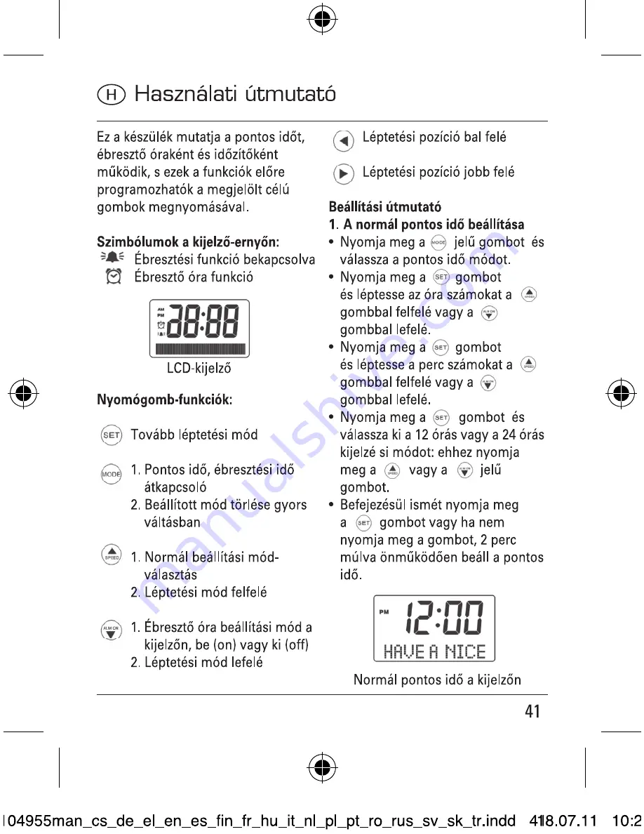 Hama Message Operating Instructions Manual Download Page 41