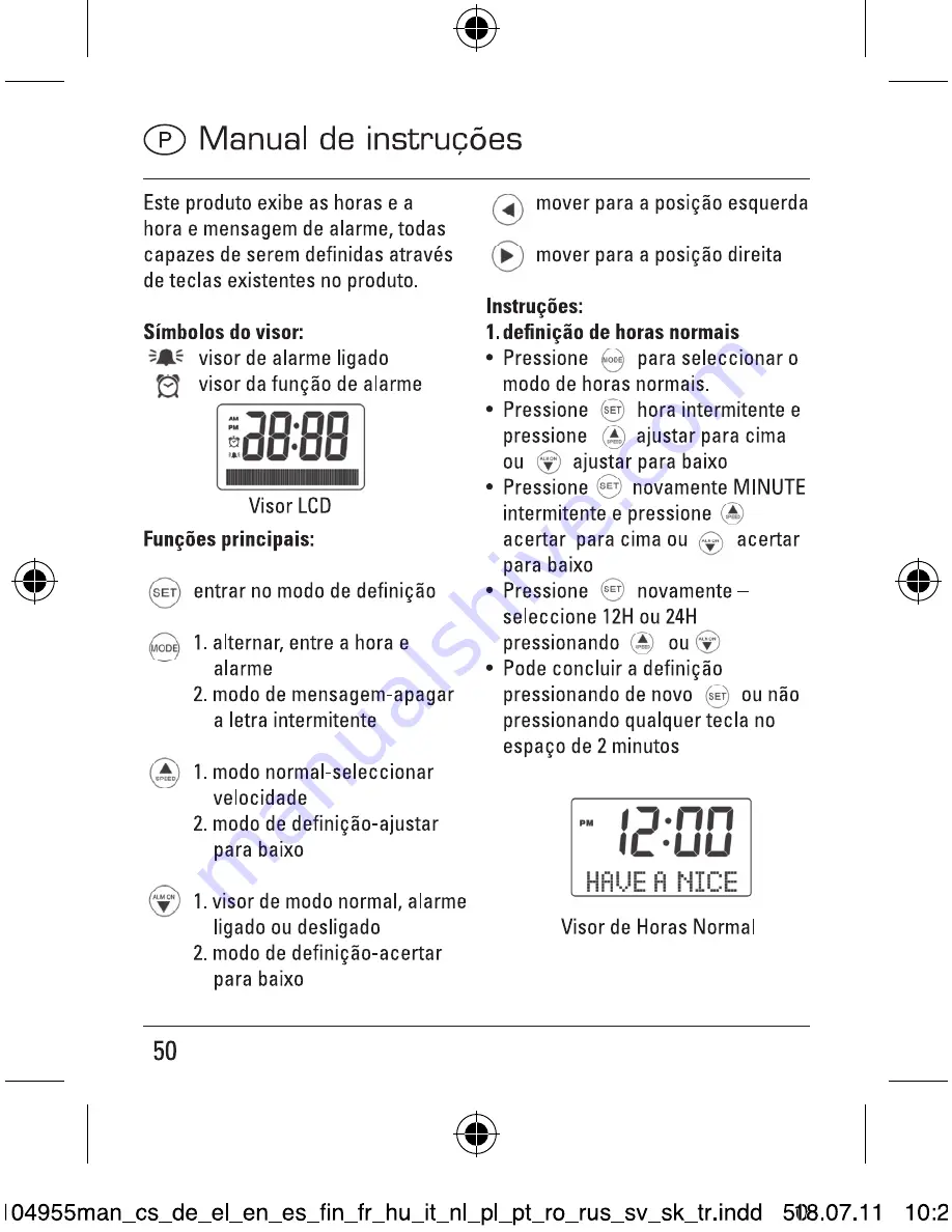 Hama Message Operating Instructions Manual Download Page 50