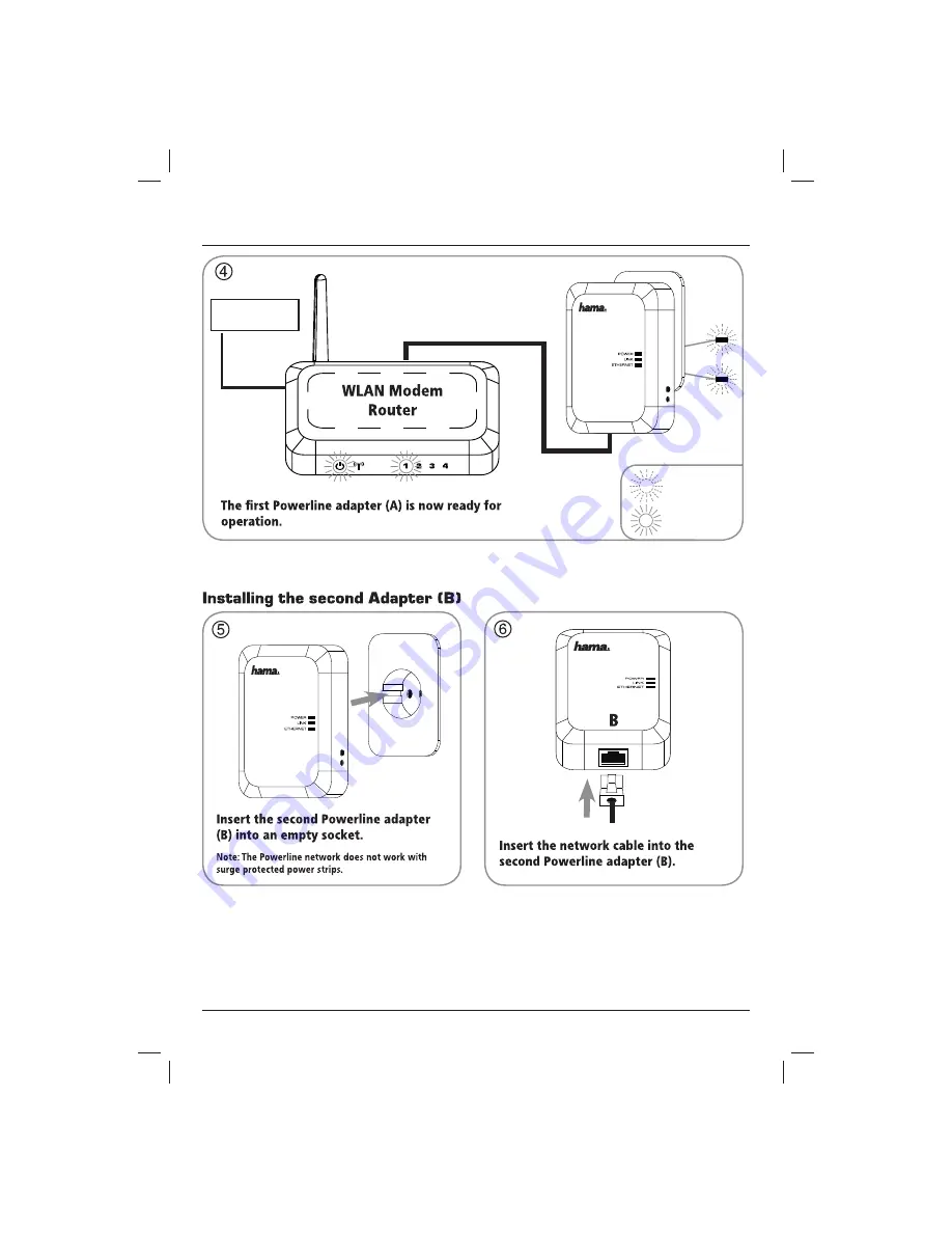 Hama Powerline LAN 200 Mbps Скачать руководство пользователя страница 17