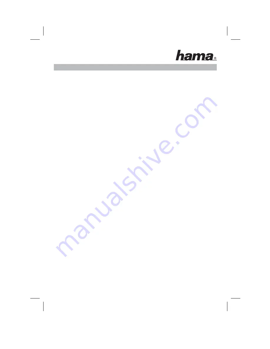 Hama RX 2 Operating Instruction Download Page 5