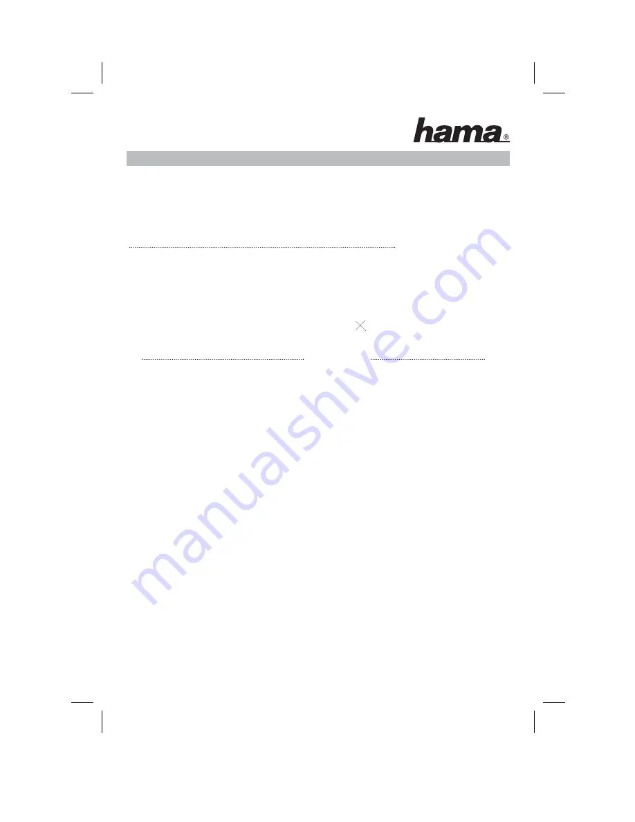 Hama RX 2 Operating Instruction Download Page 7