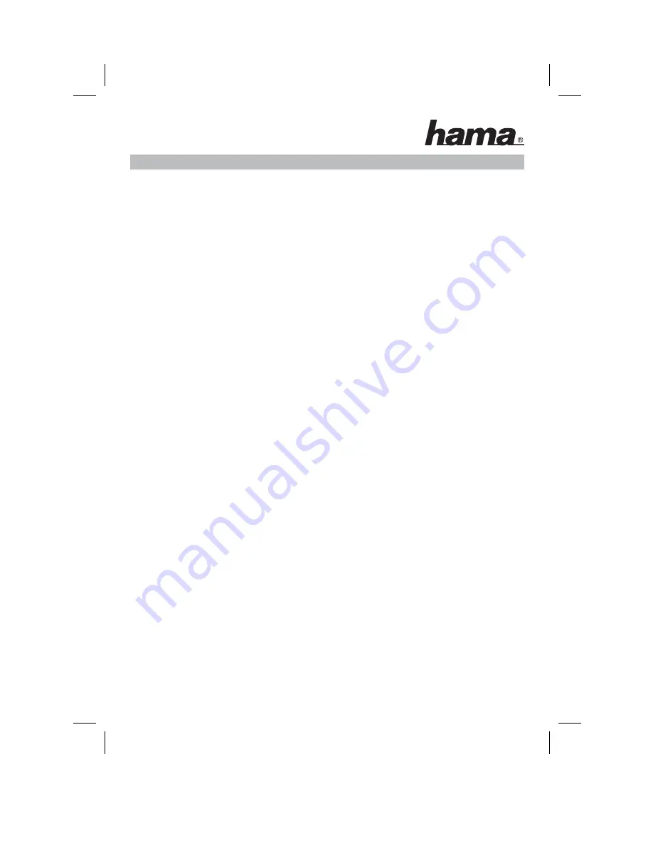 Hama RX 2 Operating Instruction Download Page 39