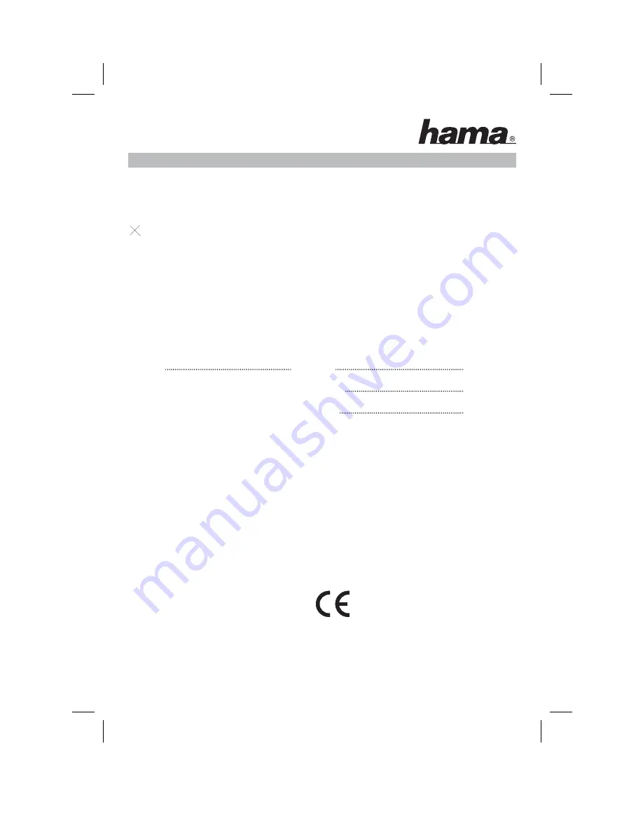 Hama RX 2 Operating Instruction Download Page 44