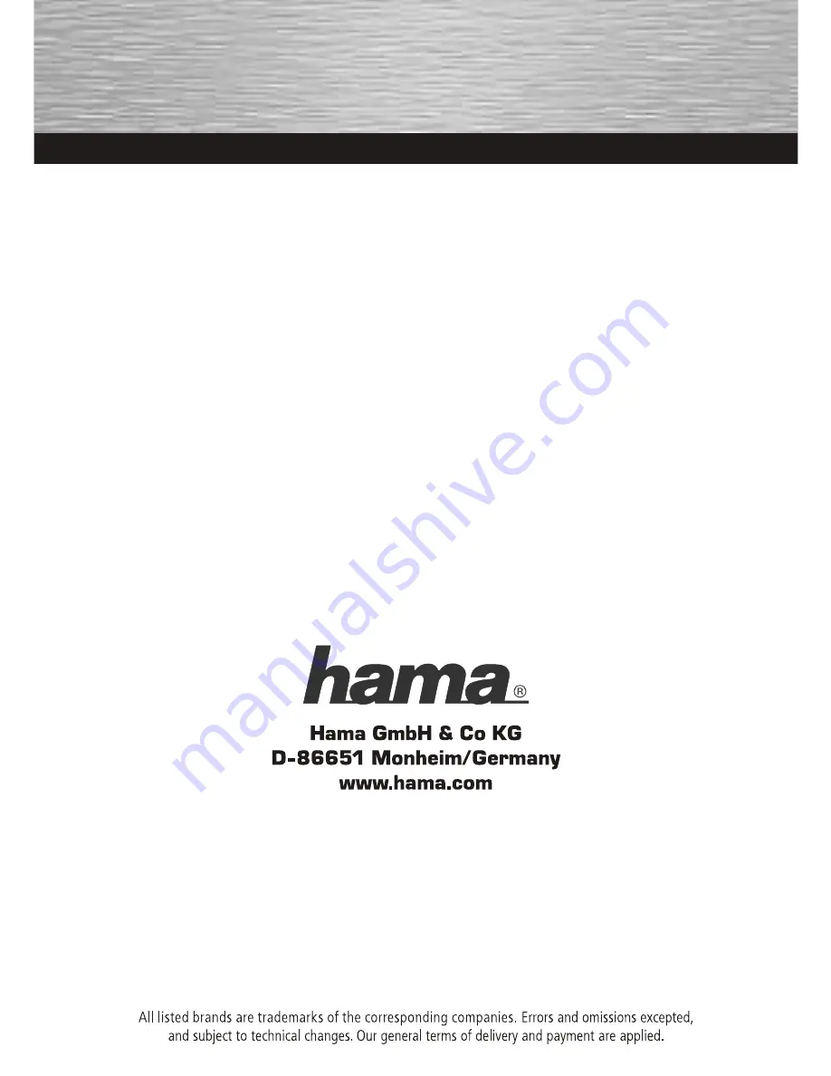 Hama Screen Protection Foil Operating Instructions Manual Download Page 1