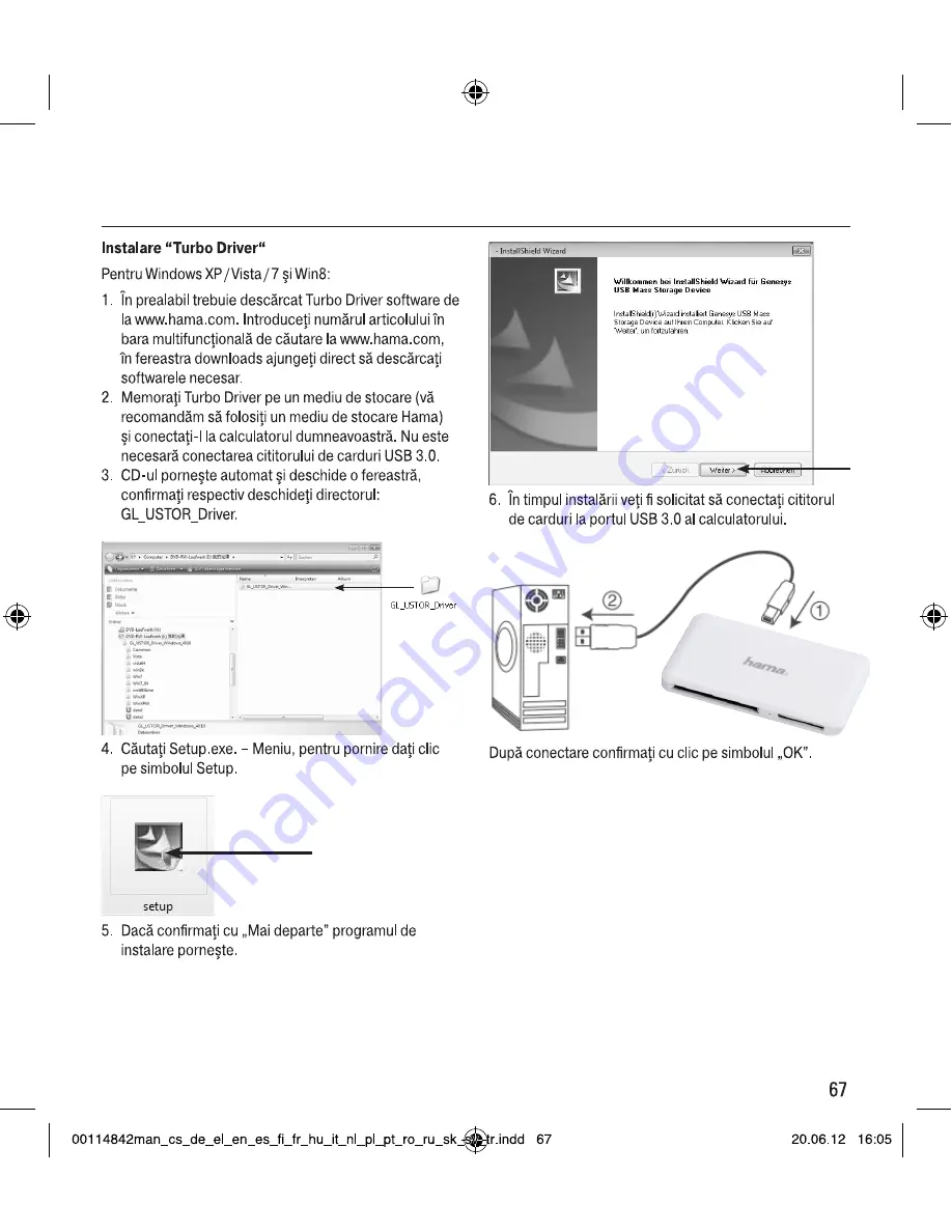 Hama SLIM Multi Cardreader Operating	 Instruction Download Page 67